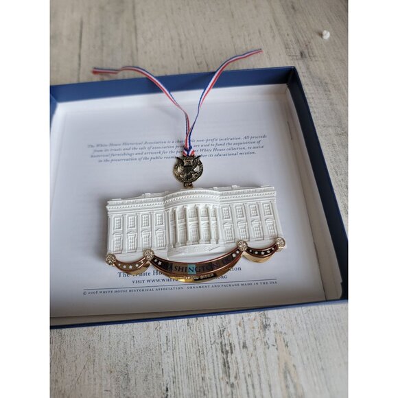 White house historical association building commemorative ornament Xmas - Picture 2 of 8
